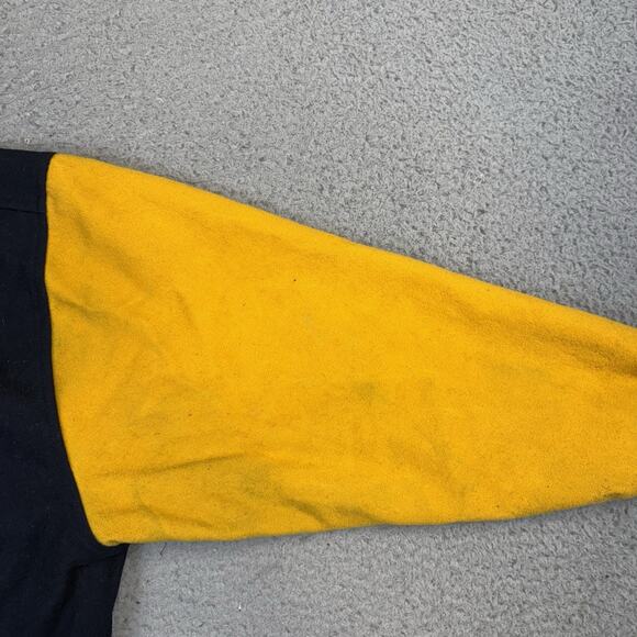 Vtg Disney Winnie The Pooh Varsity Jacket Blue Yellow Wool 100 Acre Wood - Large - Picture 8 of 13